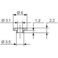 ASSMANN WSW V5359 Isolatiebus 1 stuk(s) Buitendiameter: 6 mm, 3.5 mm Binnendiameter: 3.1 mm