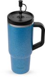 Qwetch Travel Cup Geïsoleerd - Roc Métal Blauw