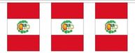 Merkloos / Sans marque Bol Peru landen thema vlaggetjes - 300 cm - Slingers versiering - Polyester