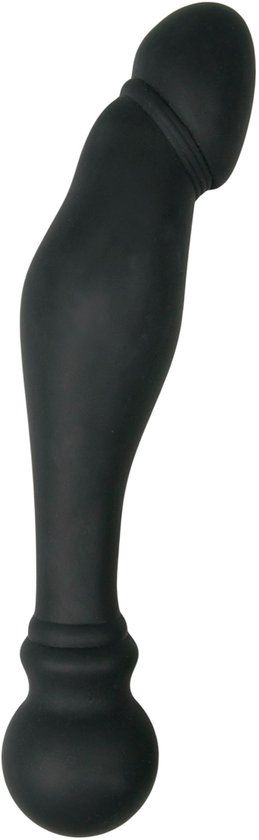 Anal Probe Prostaat Dildo No.2 - Zwart - Siliconen - 40mm