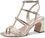 Tamaris - Dames - Sandalen met hak - Goud - Maat 42
