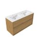 Saniclass SW1578604/SW804533 Badkamermeubelset - 120x45x62cm - Mat Eiken Natural