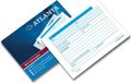 Atlanta bonboek A6 50 vel blauw verlijmd 2 ringen 100 pagina's