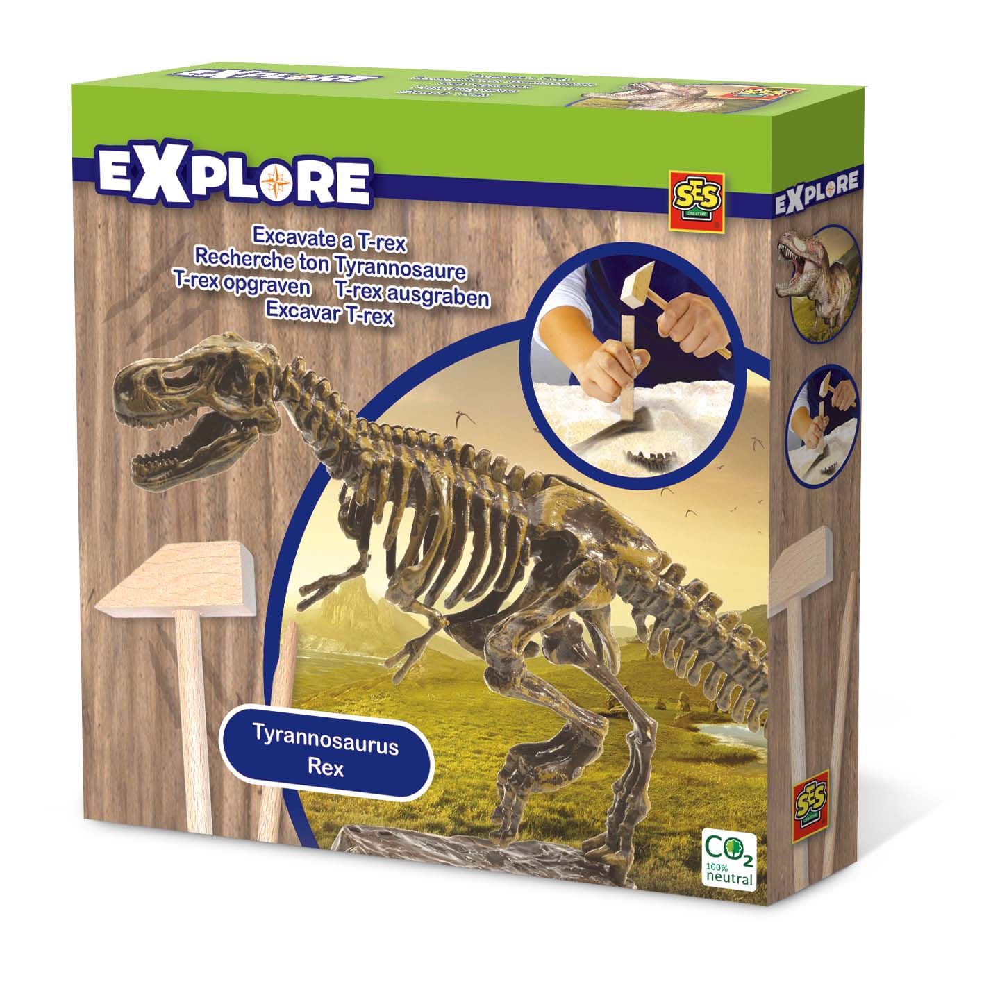 SES Explore T-rex skelet opgraven - Wetenschapsdoos voor Kinderen