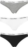 Calvin Klein dames slips (3-pack) - Zwart, Wit, Grijs - Maat L