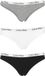 Calvin Klein dames slips (3-pack) - Zwart, Wit, Grijs - Maat L