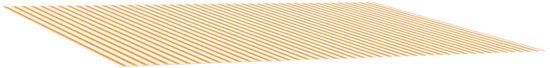 vidaXL Parasoldoek Vervangend Geel en Wit 300 x 250 cm