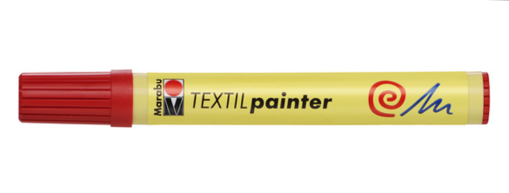 Marabu Textil Painter 031 - Verf-stiften - geel, rood - 1 stuk