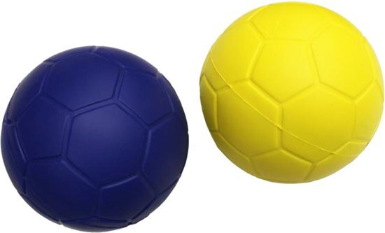 Guta Zachte Soft Foam Mini Voetbal / Handbal Ã˜14 cm Heavy Duty Set 2 stuks