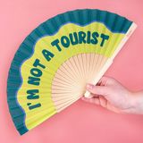 Fisura Houten waaier I'm Not a Tourist