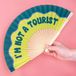 Fisura Houten waaier I'm Not a Tourist
