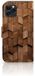 B2Ctelecom Étui style livre pour Apple iPhone 11 Pro Wooden Cubes