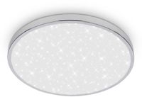 B.K.Licht BRILONER Tak - LED Badkamer Plafondlamp – badkamerverlichting – spatwaterdicht – sterrenhemel effect – neutraal wit licht – Ø33 cm