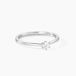 Athena Bague Solitaire Or Blanc Diamant