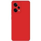 Xiaomi Siliconen matte hoesje compatibel met Xiaomi Redmi Note 12 Pro 5G - rouge