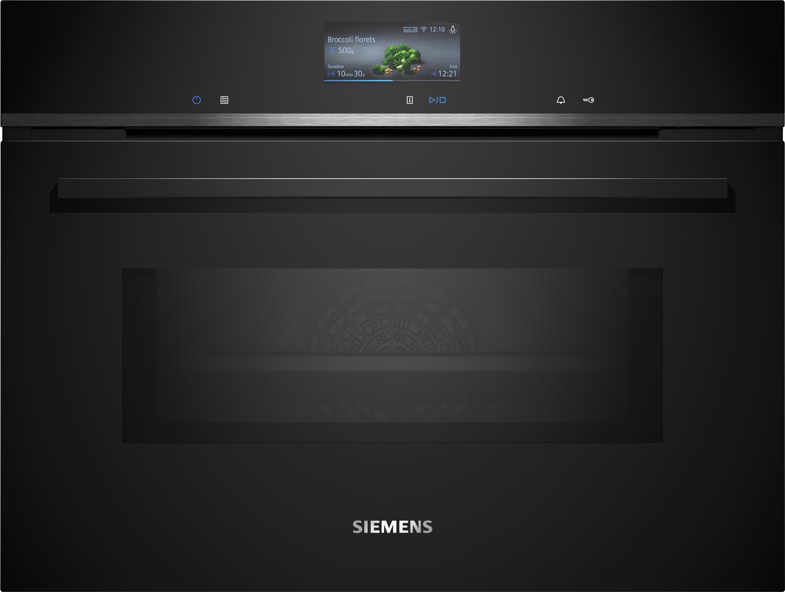 Siemens iQ700 CM724G1B1 - Inbouw combimagnetron - Zwart