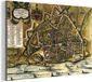 MuchoWow Wanddecoratie Metaal - Aluminium Schilderij Industrieel - Kaart - Nijmegen - Historisch - 150x100 cm - Dibond