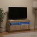 Maison Exclusive - Meuble TV pour téléviseur LED, placage chêne Sonoma