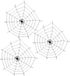 Boland Spinnenweb - 3x - D150 cm - elastiek/kunststof - halloween - versiering/decoratie
