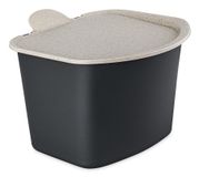 koziol BIBO poubelle à déchets organiques – nature, gris anthracite