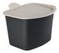 koziol BIBO poubelle à déchets organiques – nature, gris anthracite