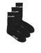 JACK & JONES JACMELVIN TENNIS SOCK 3 PAK NOOS, Zwart/Pack: Black - Black, One Size
