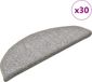 vidaXL - Trapmatten - 30 stuks - 56x17x3 cm - Lichtgrijs - Rechthoek
