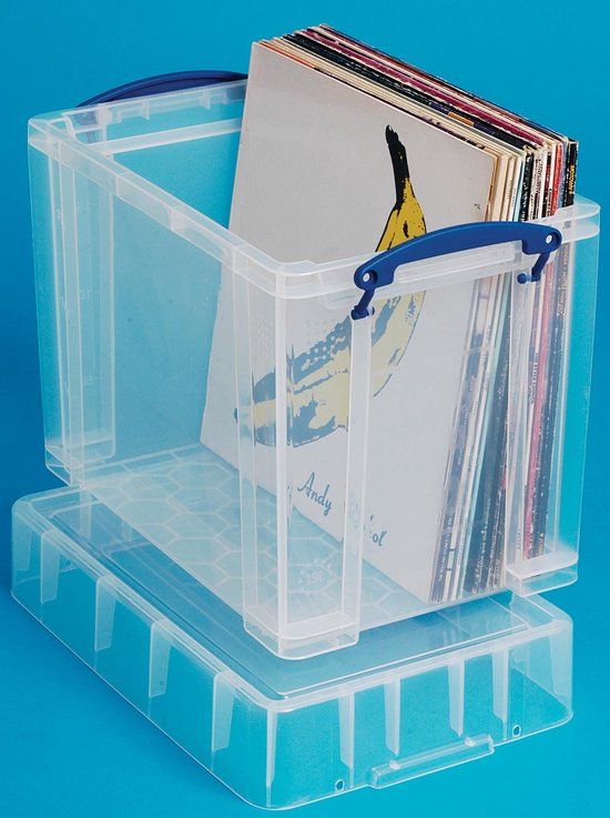 Really Useful Box 19L - Transparant - Opbergbox met clipsluiting