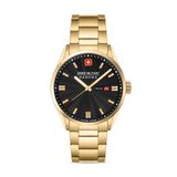 Swiss Military Hanowa SMWGH0001610 Roadrunner Maxed Heren Polshorloge Goudkleurig Staal Saffierglas