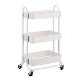 Amazon Basics 3-laags, rollende gereedschapswagen of keukenwagen - wit