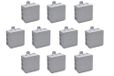 Meister 7463020 Aftakkast opbouw - 75 x 75 x 37 mm - 10 stuks - 12 kabelinvoeringen - spatwaterdicht, grijs