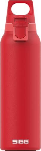 SIGG Hot & Cold ONE Light Scarlet Thermo drinkfles (0,55 l), vrij van schadelijke stoffen en geïsoleerde drinkfles, met één hand te bedienen thermosfles van 18/8 roestvrij staal