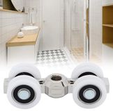 Merkloos Allecto Premium Schuifdeur Roller Slider met 4 Wielen en Staal-POM Materiaal