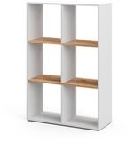 Vicco Karree Ruimteverdeler – 72 x 107.8 cm Eik wit/goud
