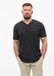 s.Oliver - T-shirt à col en V pour homme - Coton - Noir - Chiné
