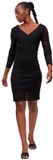 VILA Chikka Lace Lang Mouw Jurk Zwart S Vrouw