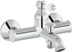 Unyqoos® Robinet de bain chromé avec levier en céramique pour salle de bain classique