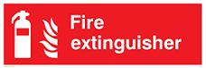 Viking Signs FZ334-L62-V "Brandblusser" bord, Vinyl, 200 mm H x 600 mm W