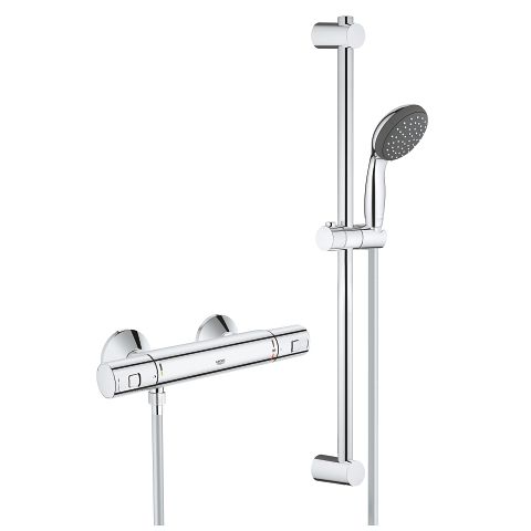 GROHE Precision Start Thermostatische Douchekraan - Met Vitalio doucheset - Chroom