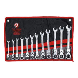 BGS Do it yourself steek-ringratelsleutelset SW 8 - 19 mm 12 dlg.
