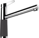 SCHOCK Keukenkraan SC-510 Dusk – grijze lage druk armatuur CRISTADUR met uittrekbare slangdouche
