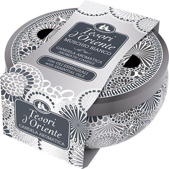 Tesori d’Oriente White Musk Geurkaars Rond 200g
