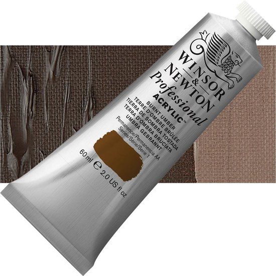 Winsor & Newton Professional Acrylic Tube - Burnt Umber 60 ml