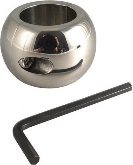 Rimba Ball Stretcher RVS Donut Vorm Deelbaar 4 cm Hoog Zilver