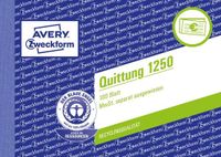 Avery Zweckform 1250 kwitantieblok A6 wit