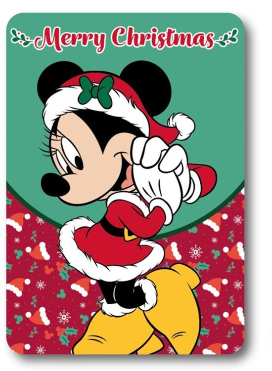 Disney Minnie Mouse Fleece Deken - Kerst - 100 x 140 cm