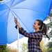 Parasol 180 cm spanbreedte - 8 ribben - polyester - kantelfunctie - tuinscherm - horeca - gekleurd