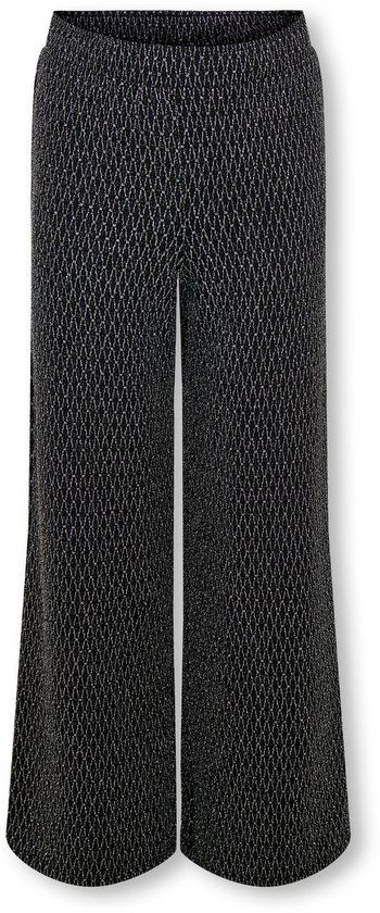 ONLY KIDS ONLY KOGQUEEN Regular Fit Broeken Zwart Gestipt Meisjes Polyamide Elastaan