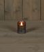 Anna's Collection Bougie LED Cire Rustique Flamme Mobile 7.5x10cm Anthracite - Gris