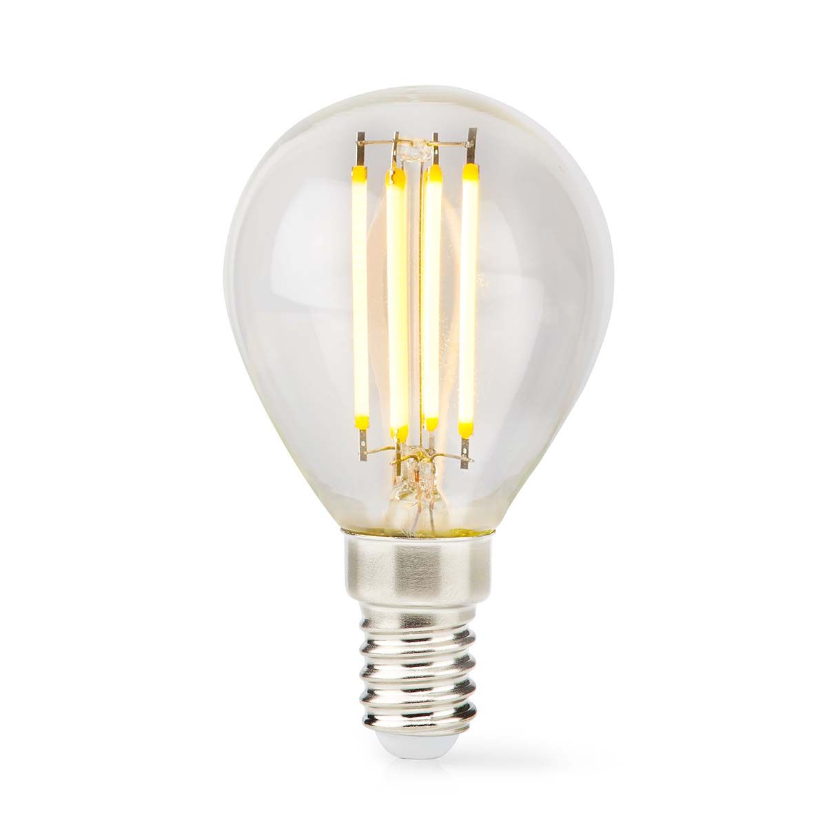 Nedis LED-Filamentlamp E14 - G45 - 4.5 W - 470 lm - 2700 K - Dimbaar - Warm Wit